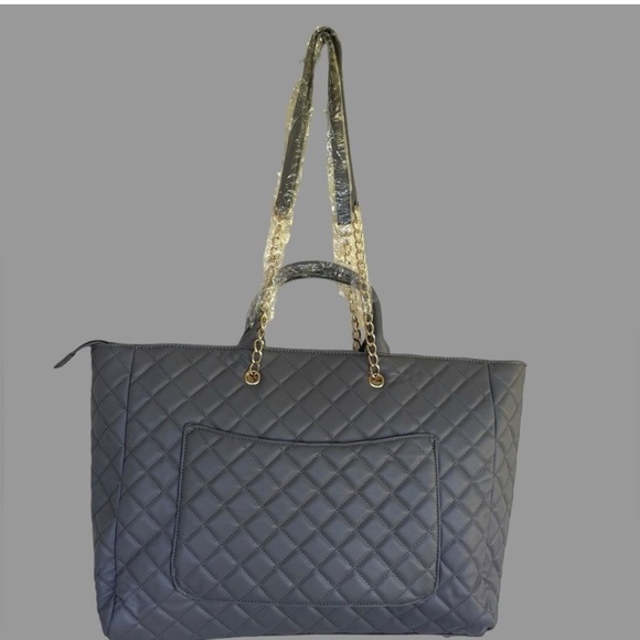 Gilda Paris Large Quilted Tote - Black NWT - Picture 6 of 8